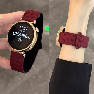 gt3磁吸硅胶小米S4防水watch3 gt5pro手表表带gt4 fit3 fit4运动荣耀表带男女官方原装 适用华为gt5 同款 gt6