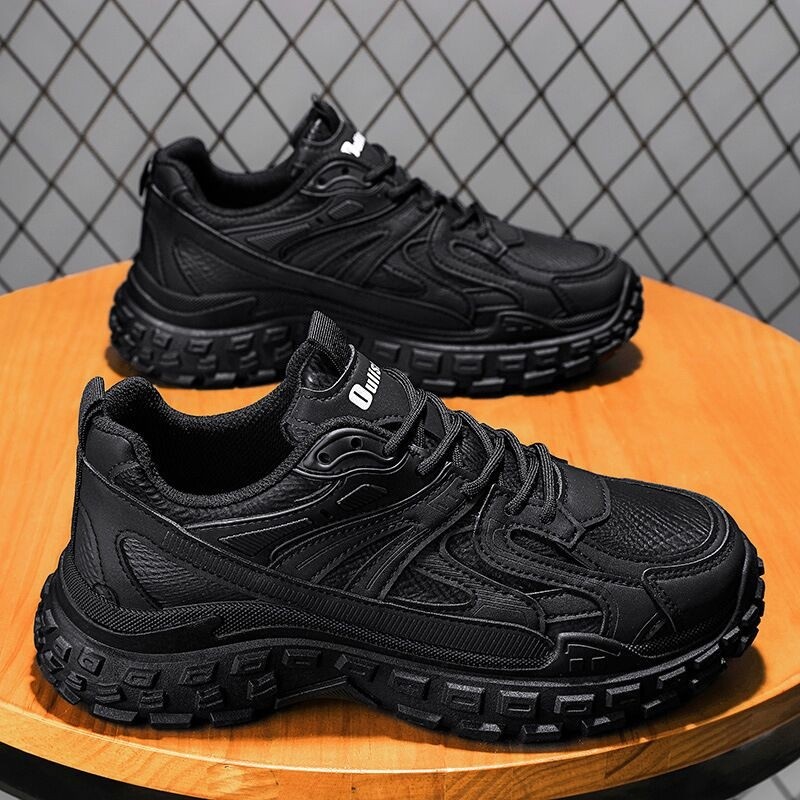 春季新款透气网面运动鞋子男韩版潮流百搭厚底防滑休闲跑步老爹鞋,流行男鞋,时尚休闲鞋,淘宝优惠券,粉丝福利购,淘宝优惠卷