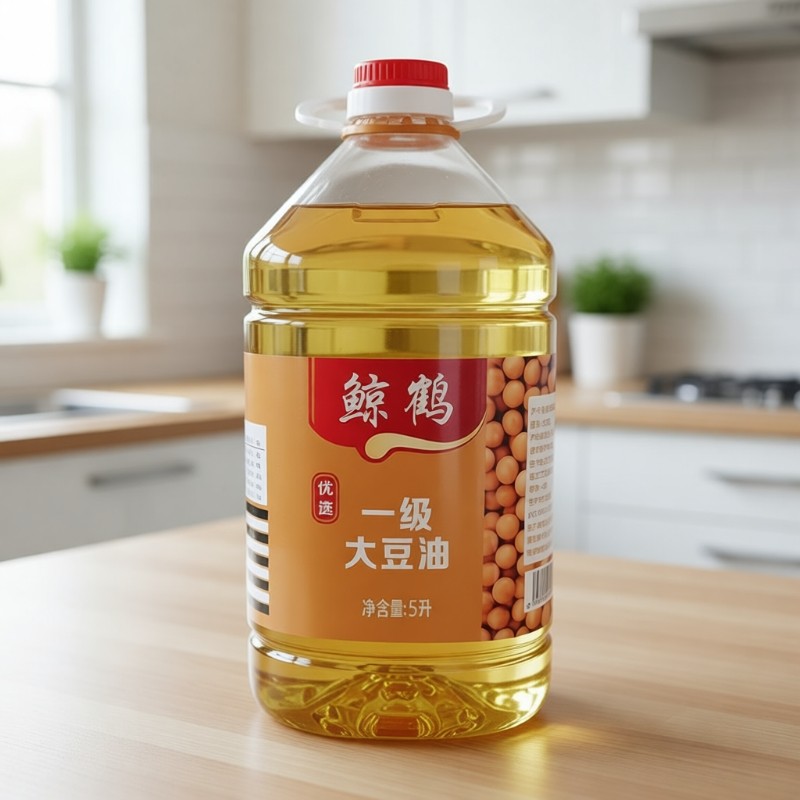 鲸鹤优选一级大豆油转基因家庭装炒菜家用健康营养5L大豆油食用