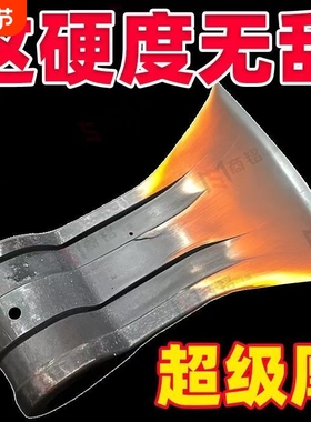 木头劈柴大斧头特厚宽头宽口特厚弹簧钢锻打砍树斧子轨道砍柴斧头