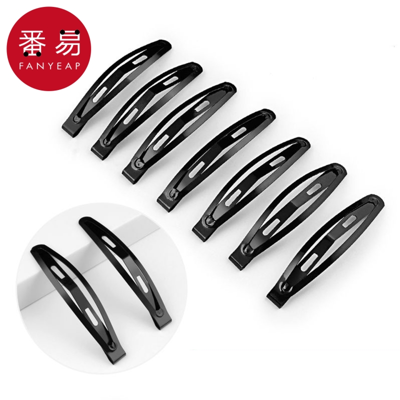 发夹/一字夹BA1sl001-卡子发卡头发夹子韩版简约边夹黑色刘海夹