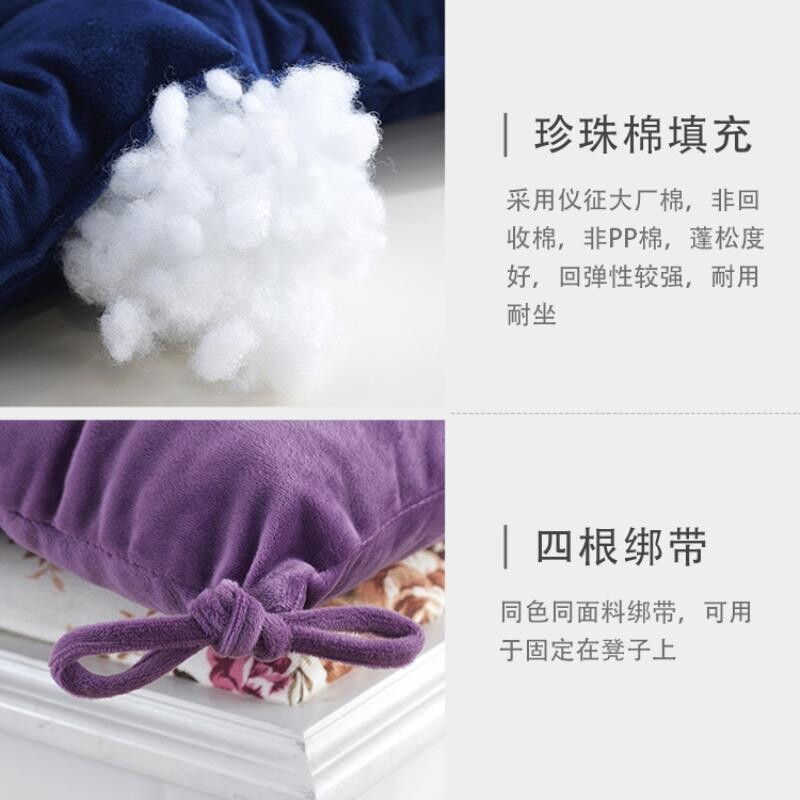 小垫软坐垫四季透气学生板凳加厚增高凳子垫子绑带服装厂椅垫屁垫