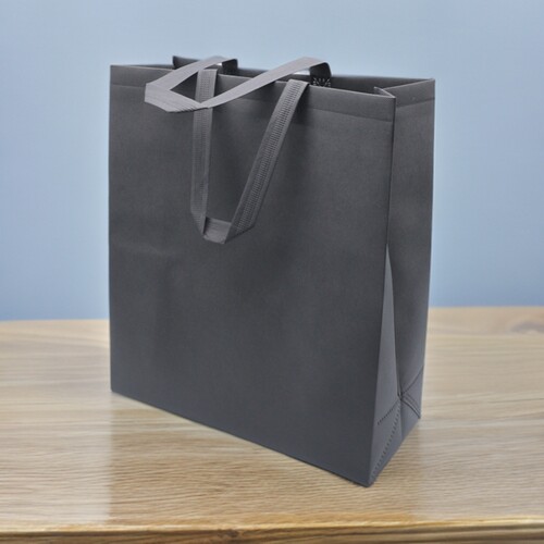 灰色手提袋无纺布宣传资料袋