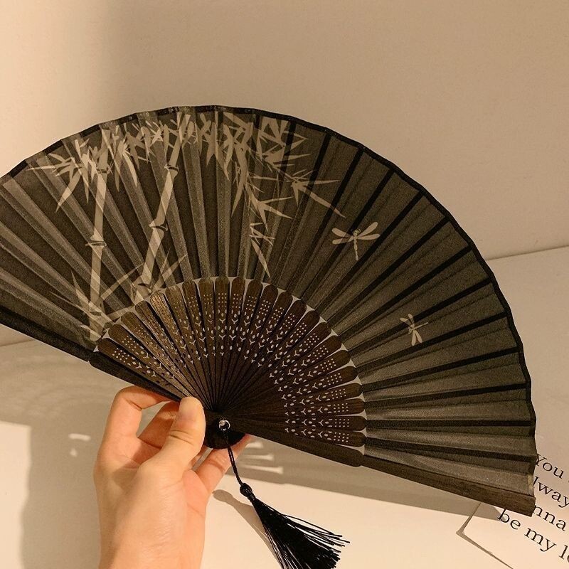 古风扇子折扇中国风汉服女旗袍舞蹈跳舞儿童学生夏日随身折叠小扇