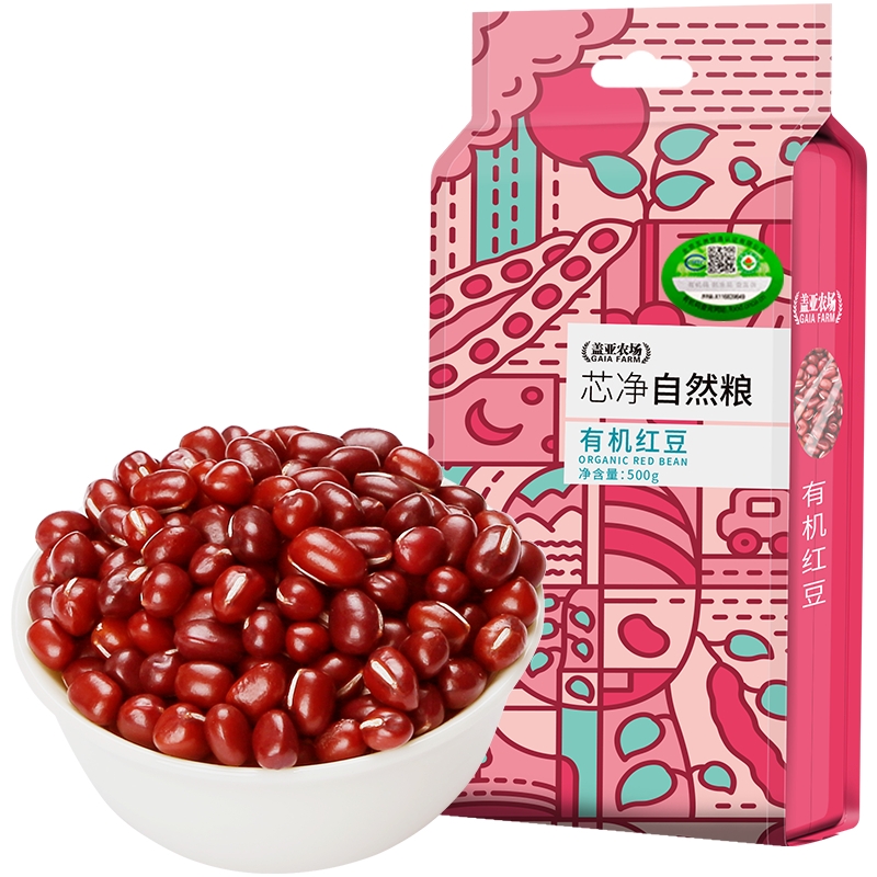 盖亚农场有机红豆500g/袋多规格