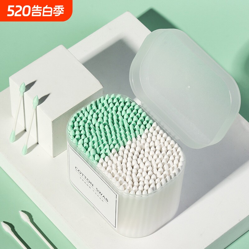 双头尖头棉签包邮木棒卫生棉花棉棒口红卸妆美容棒化妆用掏耳卸妆