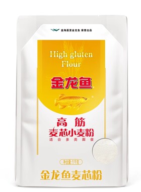 金龙鱼高筋面粉麦芯小麦粉1kg袋装面条饺子做包子