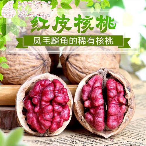 云南红皮核桃新货薄皮原味生核桃