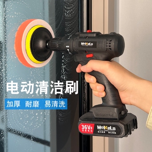 电动百洁布电钻清洁布海绵瓷砖玻璃清洁多功能易清洗
