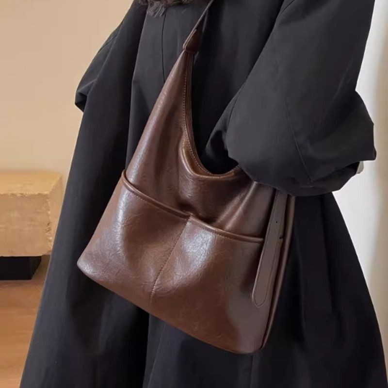 托特包包女2025新款潮高级感通勤腋下包女士大容量单肩包大斜挎包