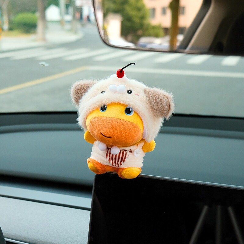 水豚噜噜屏幕汽车中控仪表台显示屏可爱车内饰品摆件装饰车载好物