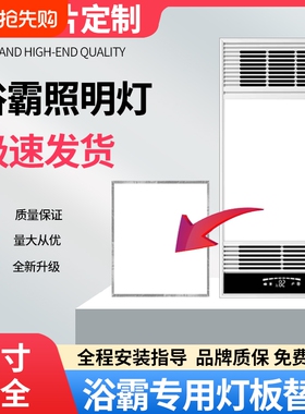 浴霸灯制作尺寸集成吊顶照明面板灯片风暖LED灯芯替换配件通用C