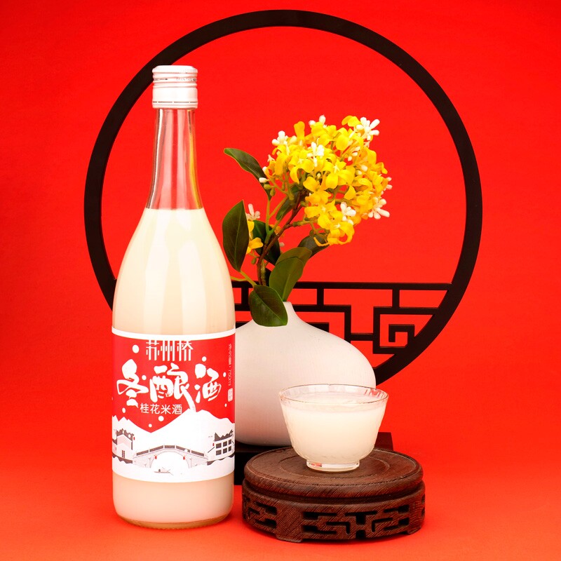 苏州桥桂花冬酿酒0.5度750ml图片