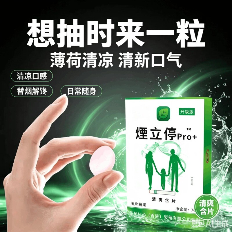 烟立停无糖戒烟糖戒烟产品戒烟神器正品款替代尼古丁烟立克戒烟瘾图片