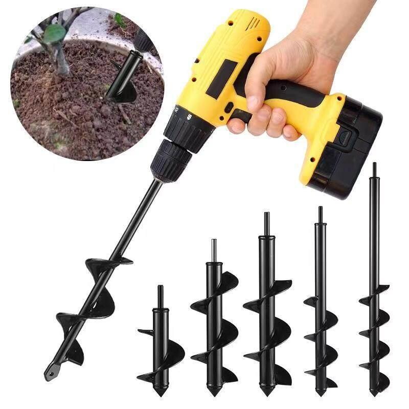 土地打洞神器电动挖坑钻土钻孔机大棚松土菜工具电锤割草机柴油