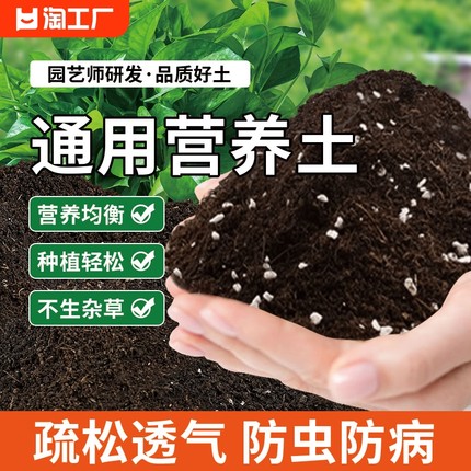 营养土养花通用型种菜专用种花土壤花肥多肉家用盆栽种植花土发酵