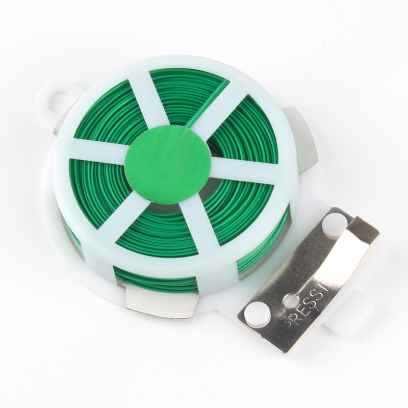 多功能园艺铁丝捆扎线扎带爬藤蔓固定器细铁丝包塑铁丝花架捆扎丝