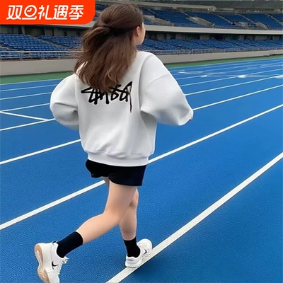 新款潮牌stussy情侣款秋冬运动上衣不加绒休闲男女连帽斯图西卫衣