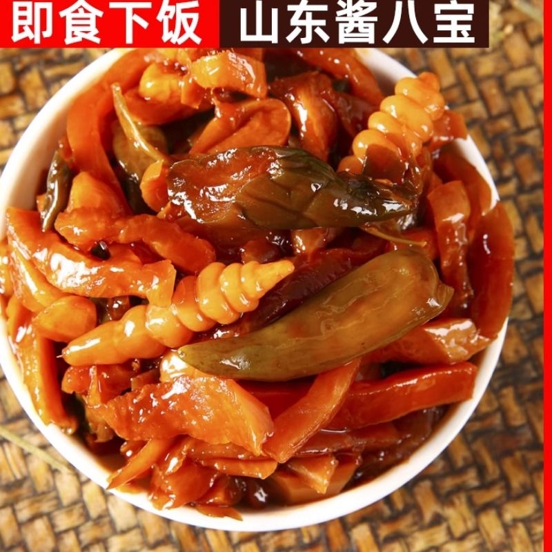 八宝酱菜萝卜咸菜黄瓜腌制正宗酱八宝红油下饭菜什锦菜宝塔泡菜