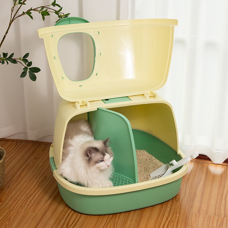 走廊式猫砂盆全封闭式隔臭幼猫超大号猫厕所防带砂猫屎盆猫咪用品