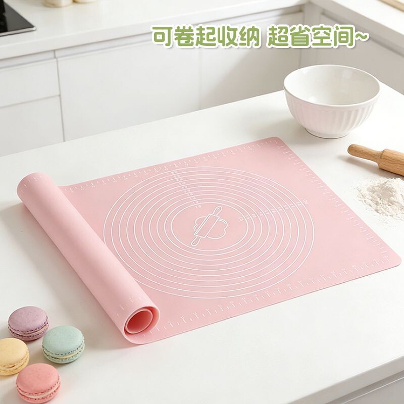 家用揉面垫耐高温硅胶案板大号厨房和面擀面垫烘焙不易粘隔热垫子