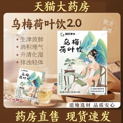 乌梅汤2.0乌梅荷叶饮茶包浙江版升级省养生茶中医院正品