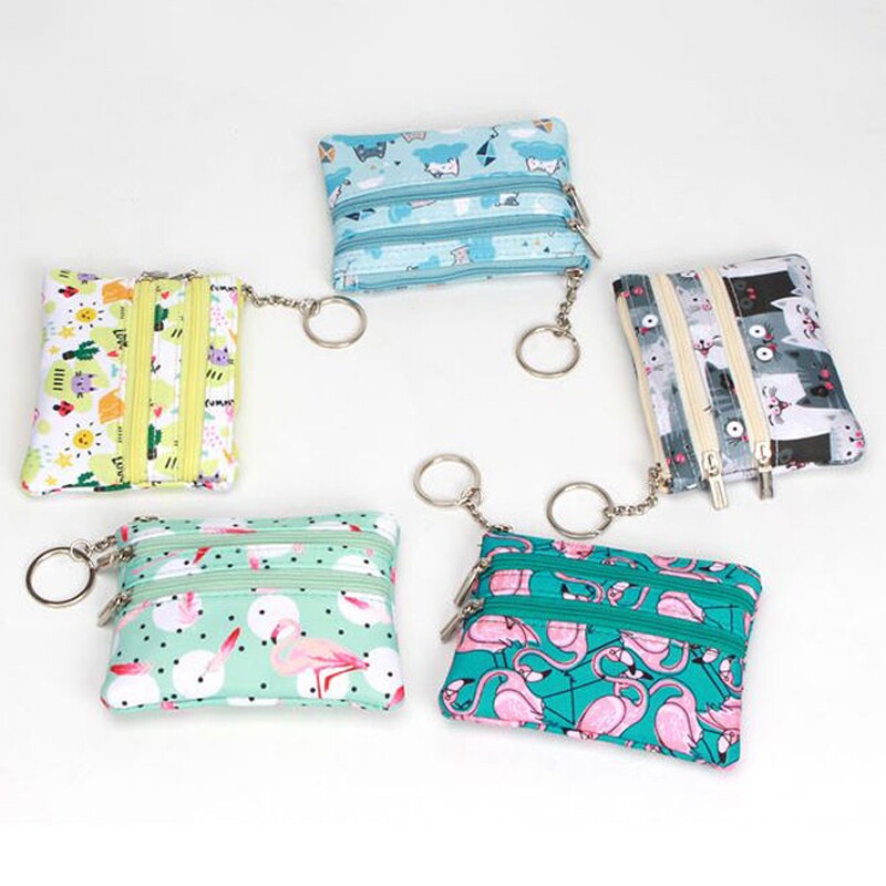 零钱包女短款皮革小钱包多功能证件银行卡包软皮钥匙包拉链硬币包