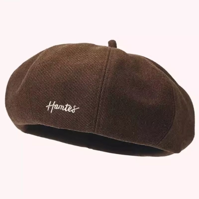 秋冬立体版型加厚保暖贝雷帽画家帽八角蓓蕾帽显脸小复古南瓜帽潮