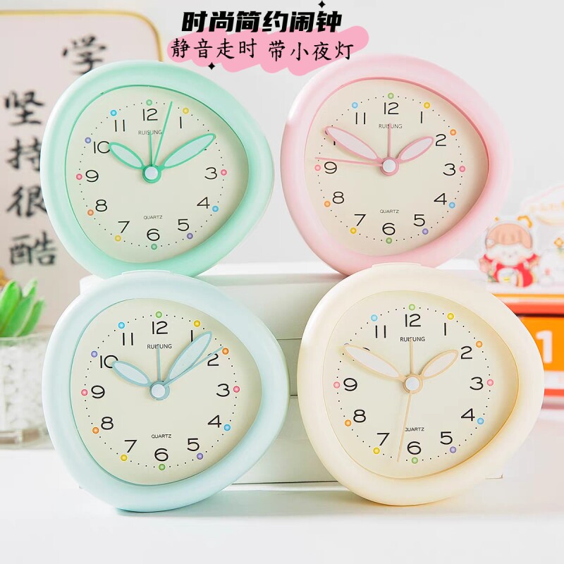 2025新款学生小闹钟起床神器闹铃儿童男女孩初中生学习时钟表静音