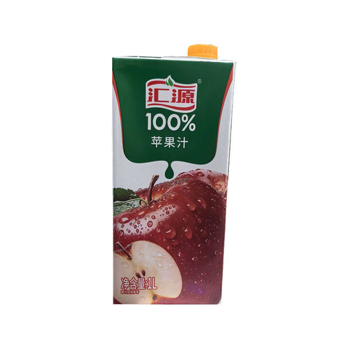 汇源100%纯果汁苹果汁浓缩果汁果蔬汁饮料1L桃汁混合复合果肉