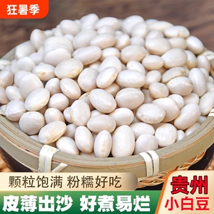 白腰豆白豆特产小白芸豆 豆米煲汤用
