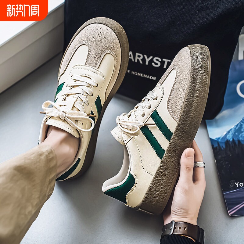 欧伦啄木鸟阿甘男鞋秋季初中生青少年运动休闲工作上班防水复古德