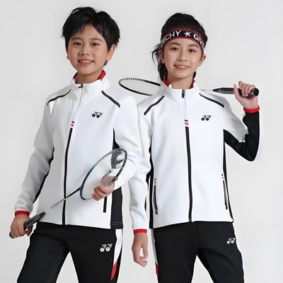 春秋新款YY羽毛球服外套男女速干运动长裤套装训练服儿童比赛网球