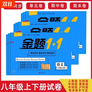 八年级上册试卷全套人教版 沪粤版 沪科粤教科物理化学数学英语地理生物历史与湘教青岛沪科版 卷测试卷湘教版 金题同步 单元 2025秋新版