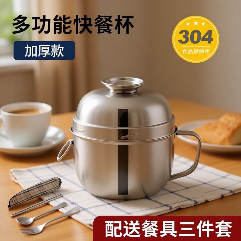 304不锈钢加厚饭盒|超1000次加购