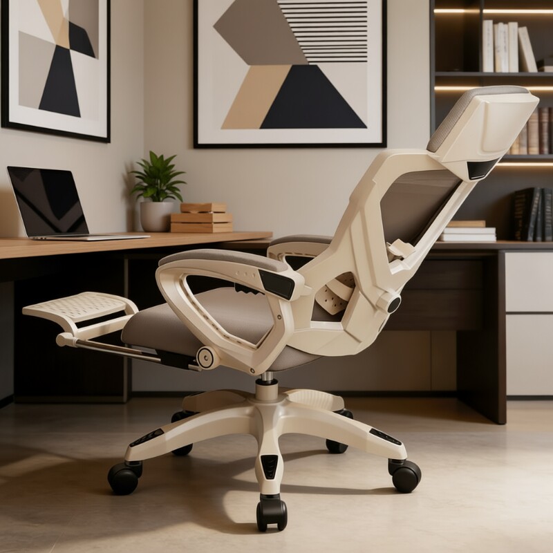 人体工学电脑椅子舒服久坐可躺电竞椅办公室座椅家用旋转靠背躺椅