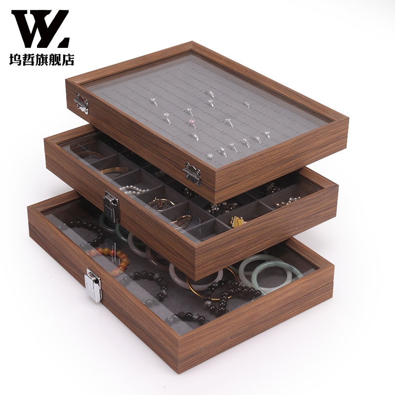 坞哲木纹珠宝箱工厂直销