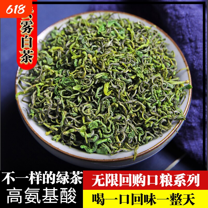买一斤送半斤珍稀白茶绿茶叶2026新茶浓香耐泡回甘好炒青罐装袋装
