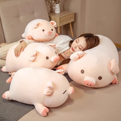 可爱小猪公仔玩偶睡觉抱枕