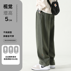 工装裤长裤潮流潮夏季秋冬痞帅束脚休闲裤裤子直筒图片