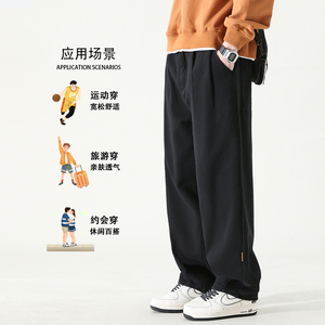 工装裤长裤潮流潮夏季秋冬痞帅束脚休闲裤裤子直筒图片