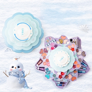 正版杜莉莎儿童化妆品公主化妆盒套装无毒女孩专用彩妆盒生日礼物