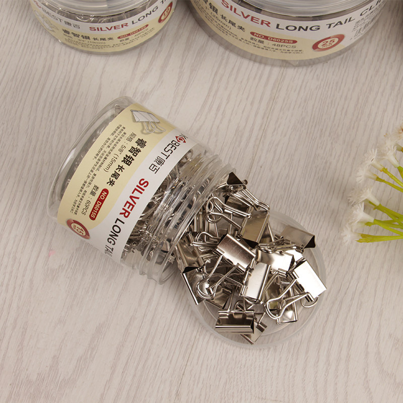 KANGBAI 골든 클립 대형 긴 꼬리 클립 테스트 종이 클립 작은 페타 클립 파일 빌 클립 오피스 문구