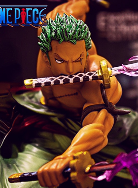 海贼手办路飞索隆花束520情人节礼物欧卡海贼和之国篇大和