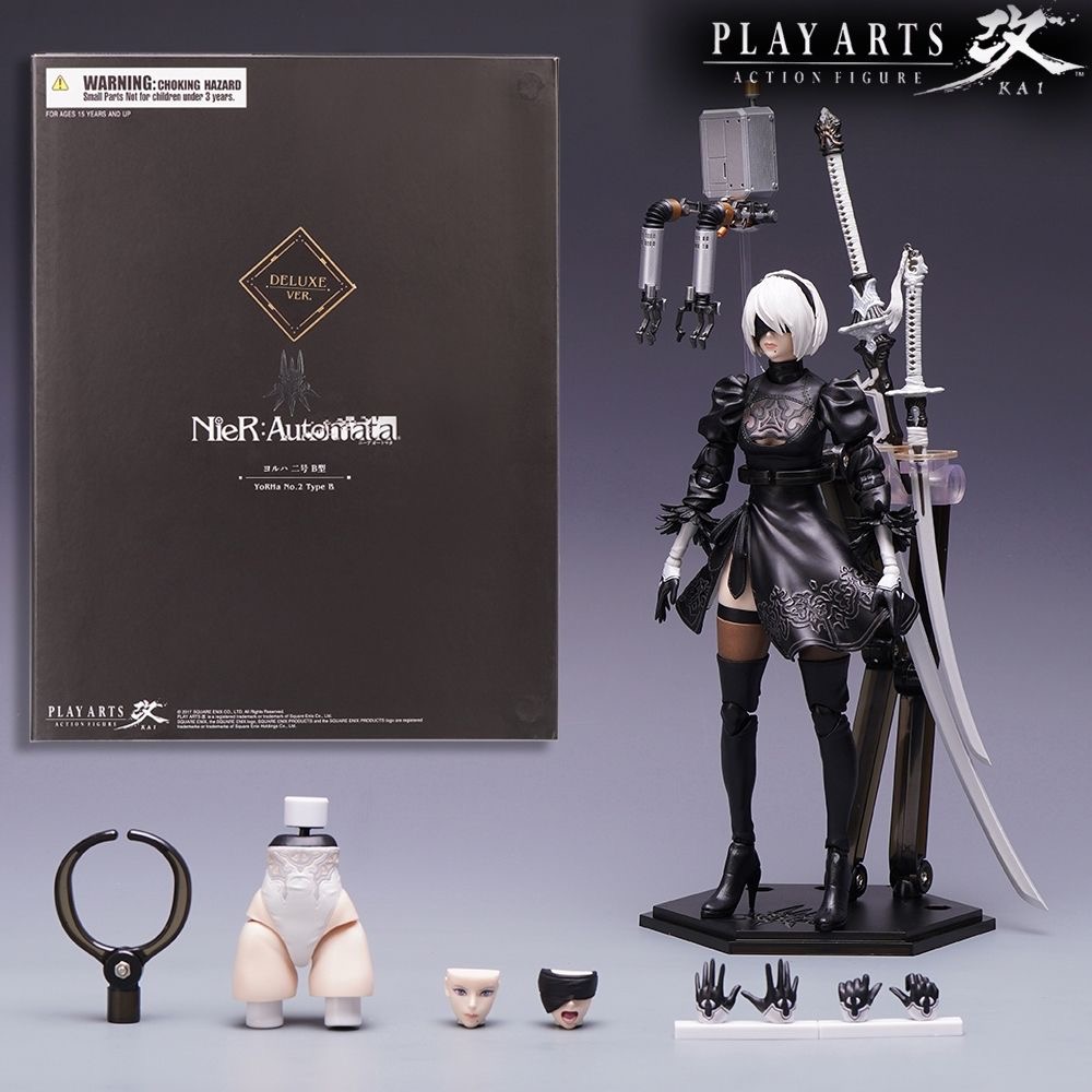 国产优质PLAY ARTS PA改尼尔机械纪元2B 可动手办模型礼物摆件