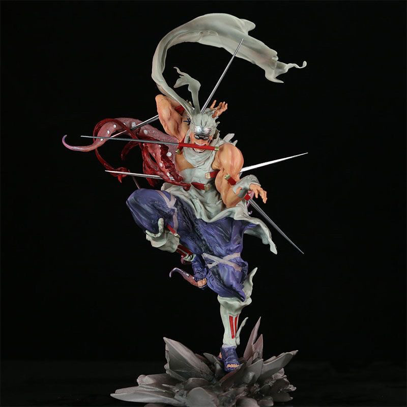 新品火影忍者手办gk铁幕卡卡西雷切共鸣佐助带土模型雕像摆件礼物