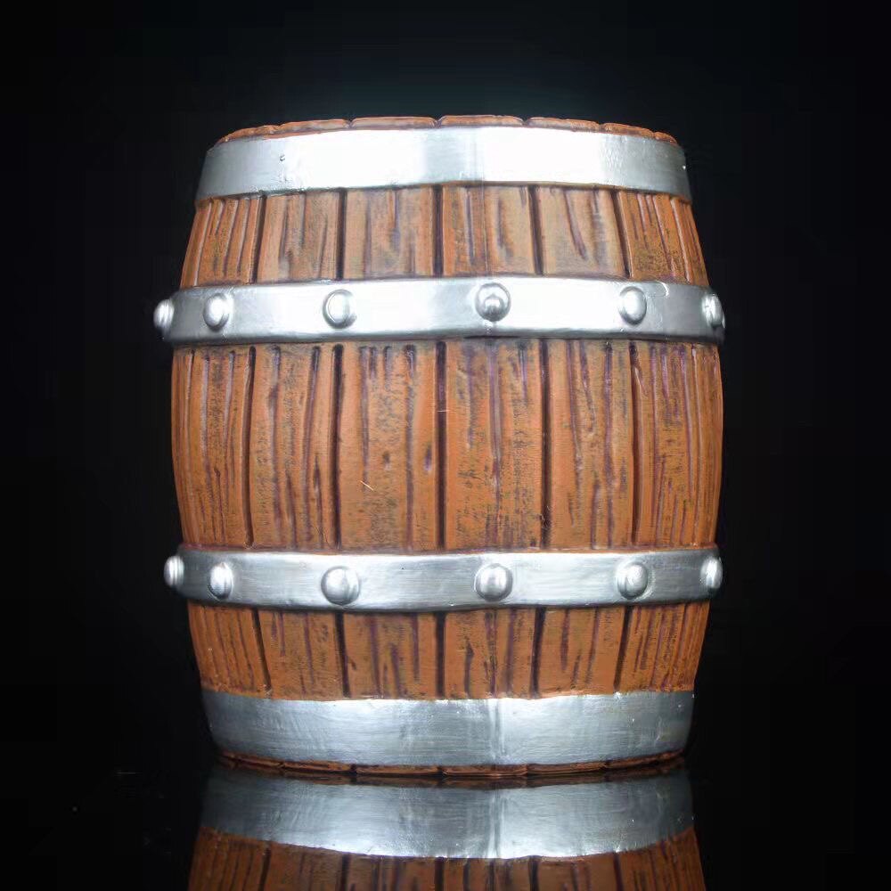 海贼王航海王gk蹲姿艾斯酒桶木桶配件动漫手办模型树脂百搭底座