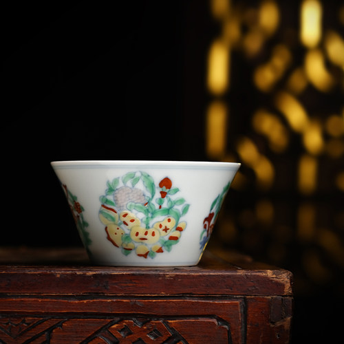 中国景德鎮  粉彩 茶入 煎茶道具  七十年代物 中国景德鎮 粉彩 茶入 煎茶道具 七十年代物 六七十年代的老景德镇粉彩