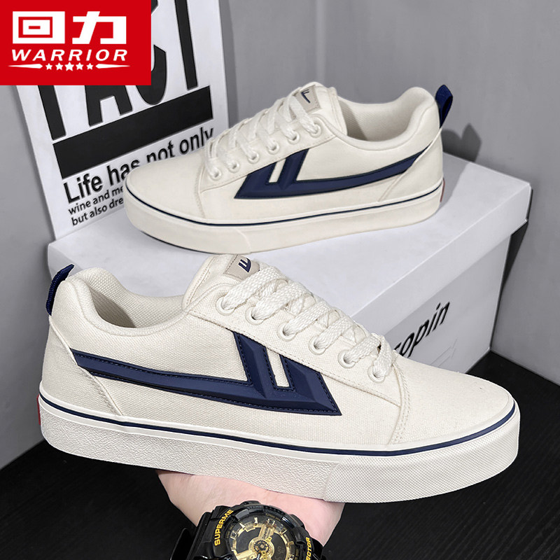 回力帆布鞋男2025秋季新款情侣潮学生休闲鞋软底耐磨透气运动板鞋