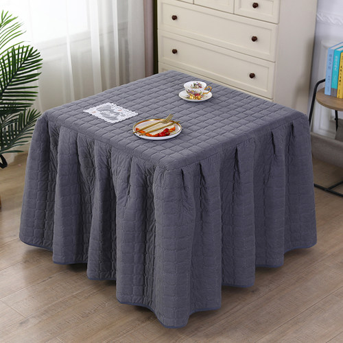 烤火桌子罩套加厚正方形加绒新款